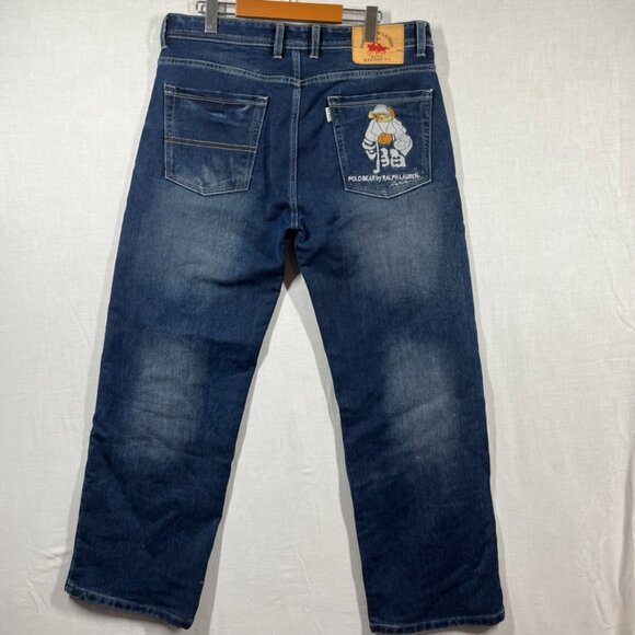 Ralph Lauren Jeans Mens Size 36 (actual Size 34) Blue Straight - Picture 4 of 15
